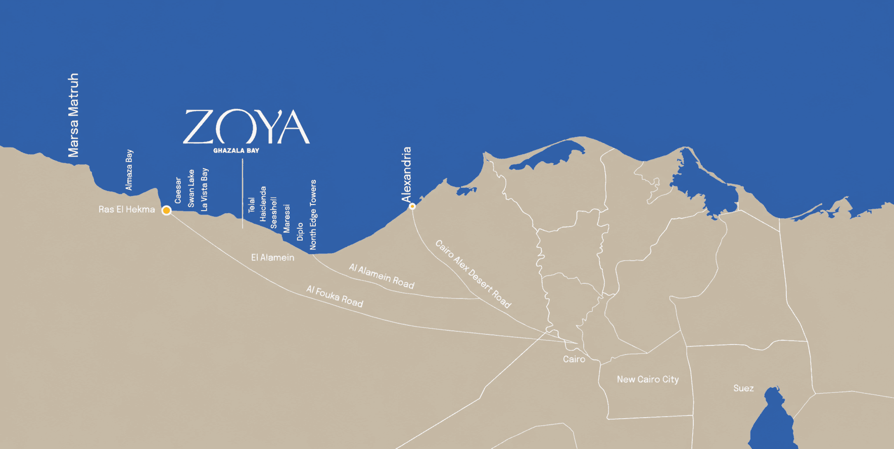 Zoya Ghazala Bay masterplan map